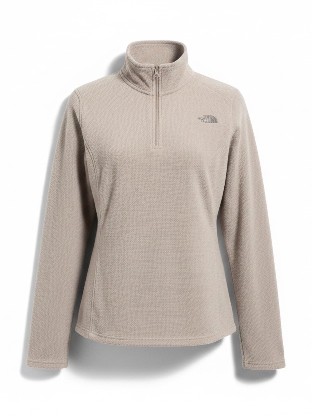 The North Face Glacier Quarter-Zip Fleece Pullover Taupe